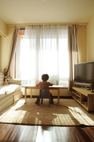 自然光で王子を撮る