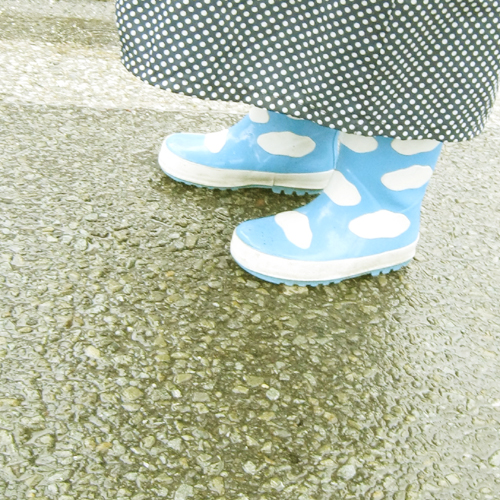 王子の長靴とレインコート