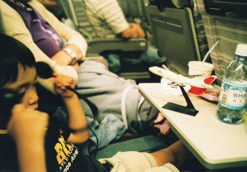 そして機内にて