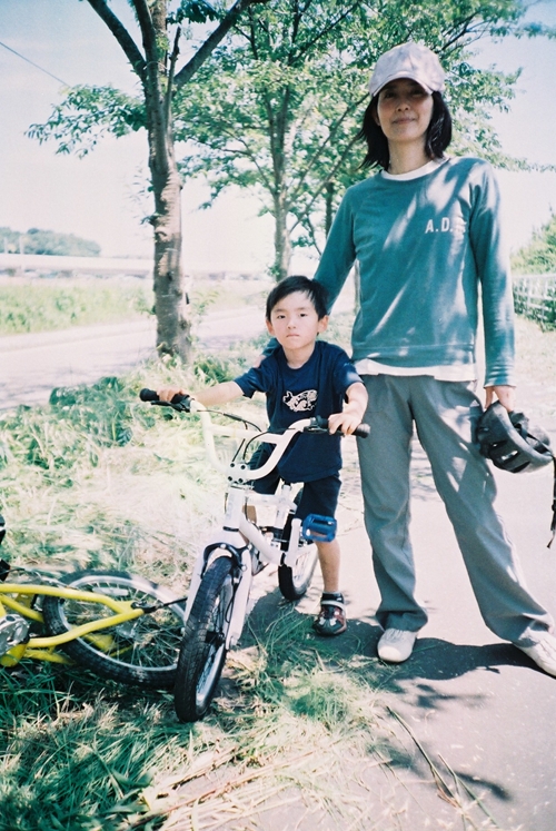 チャリグラファー親子