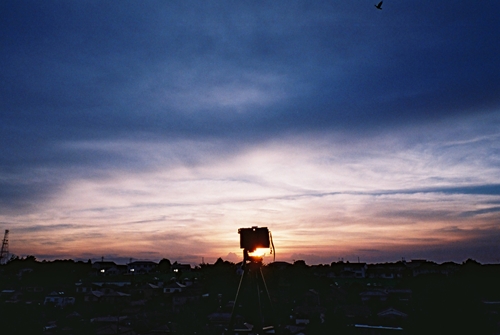 ピンホール夕焼け