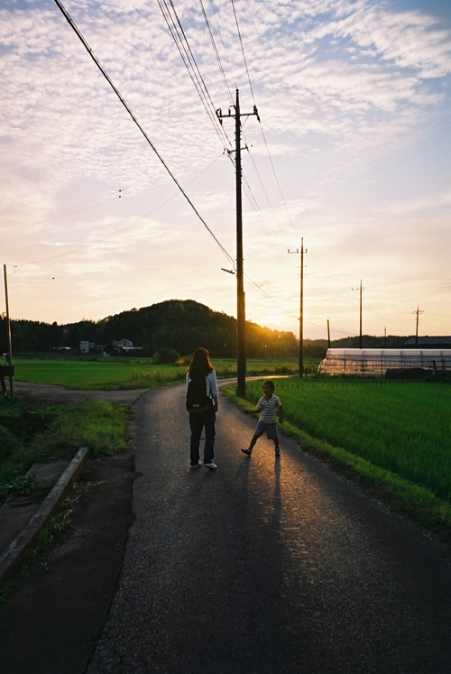 印旛村の夕方