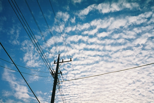 印旛村の秋の空