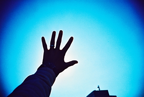 手のひらを太陽に