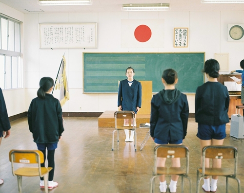 卒業式の練習薩川小学校